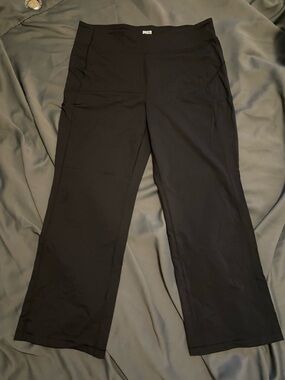 Duluth Trading Co Black Wide Leg Pants